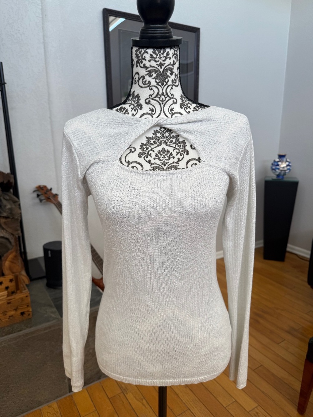 Pure Amici long-sleeved, ribbed knit top
